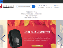 Tablet Screenshot of outdoorspeakerdepot.com